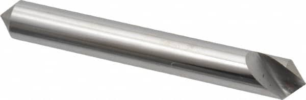 Hertel - 1/4" Head Diam, 1/4" Shank Diam, 1 Flute 90° Solid Carbide Countersink - Makers Industrial Supply