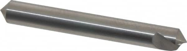 Hertel - 1/4" Head Diam, 1/4" Shank Diam, 1 Flute 100° Solid Carbide Countersink - Makers Industrial Supply