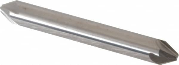 Hertel - 1/4" Head Diam, 1/4" Shank Diam, 4 Flute 60° Solid Carbide Countersink - Makers Industrial Supply