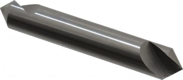 Hertel - 1/2" Head Diam, 1/2" Shank Diam, 1 Flute 90° Solid Carbide Countersink - Makers Industrial Supply