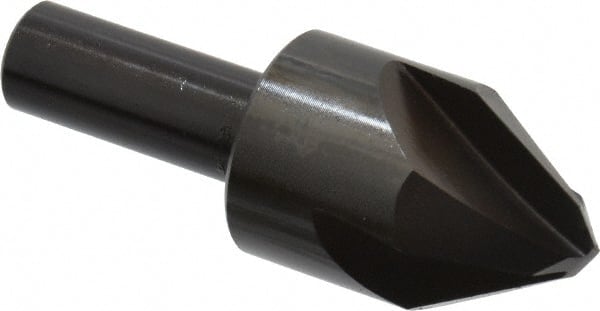 Hertel - 1" Head Diam, 1/2" Shank Diam, 4 Flute 60° High Speed Steel Countersink - Makers Industrial Supply