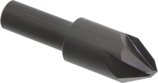 Hertel - 3/4" Head Diam, 1/2" Shank Diam, 4 Flute 60° High Speed Steel Countersink - Makers Industrial Supply