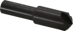 Hertel - 1/2" Head Diam, 3/8" Shank Diam, 4 Flute 110° High Speed Steel Countersink - 2-1/8" OAL, Straight Shank - Makers Industrial Supply