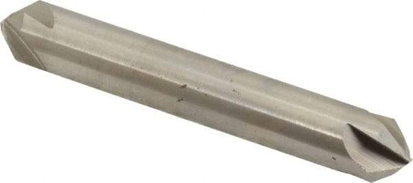 Hertel - 3/8" Head Diam, 3/8" Shank Diam, 4 Flute 82° High Speed Steel Countersink - 2-1/2" OAL, Straight Shank - Makers Industrial Supply