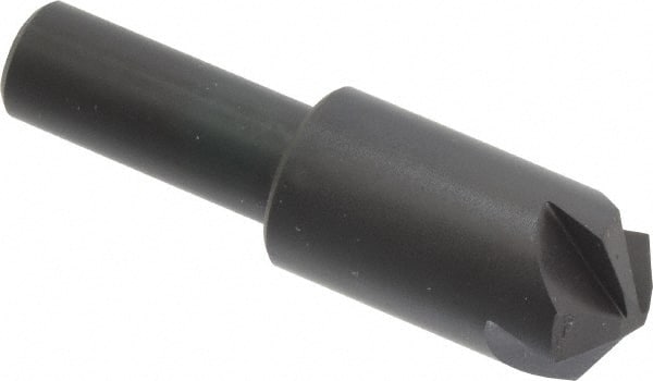 Hertel - 3/4" Head Diam, 1/2" Shank Diam, 4 Flute 120° High Speed Steel Countersink - Makers Industrial Supply