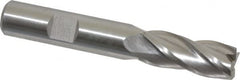 Hertel - 1/2", 4 Flute, Cobalt, 0.03" Corner Radius End Mill - 3-1/4" OAL, Right Hand Flute, 1-1/4" LOC, Right Hand Cut - Makers Industrial Supply