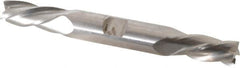 Hertel - 7/16", 1" LOC, 1/2" Shank Diam, 4-1/4" OAL, 4 Flute, Cobalt Square End Mill - Double End, Uncoated, Left Hand Cut, Left Hand Flute - Makers Industrial Supply