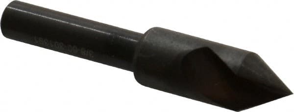 Hertel - 3/8" Head Diam, 1/4" Shank Diam, 1 Flute 60° High Speed Steel Countersink - Makers Industrial Supply