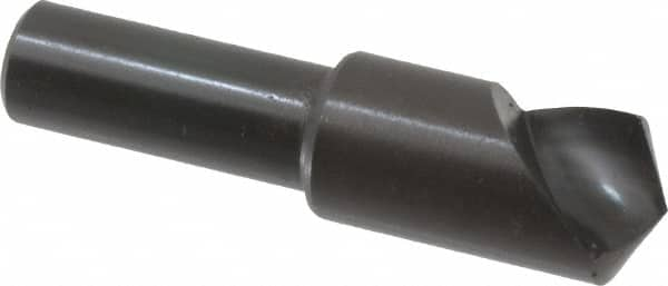 Hertel - 1/2" Head Diam, 3/8" Shank Diam, 1 Flute 120° High Speed Steel Countersink - Makers Industrial Supply