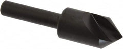 Hertel - 1/2" Head Diam, 1/4" Shank Diam, 1 Flute 82° High Speed Steel Countersink - Makers Industrial Supply