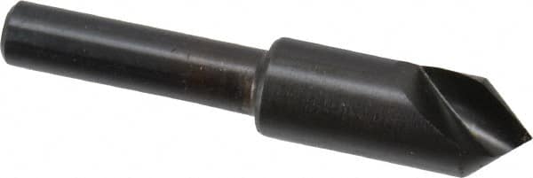 Hertel - 3/8" Head Diam, 1/4" Shank Diam, 1 Flute 82° High Speed Steel Countersink - Makers Industrial Supply