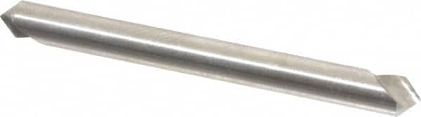 Hertel - 3/16" Head Diam, 3/16" Shank Diam, 1 Flute 90° High Speed Steel Countersink - 1-7/8" OAL, Straight Shank - Makers Industrial Supply