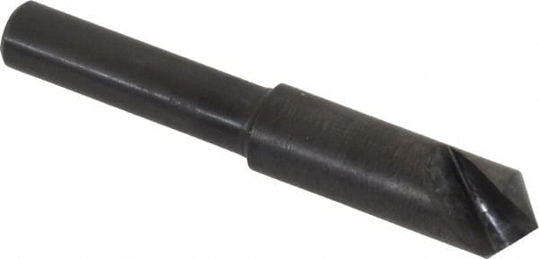 Hertel - 5/16" Head Diam, 1/4" Shank Diam, 1 Flute 100° High Speed Steel Countersink - Makers Industrial Supply