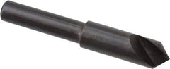 Hertel - 5/16" Head Diam, 1/4" Shank Diam, 1 Flute 90° High Speed Steel Countersink - 2" OAL, Straight Shank - Makers Industrial Supply