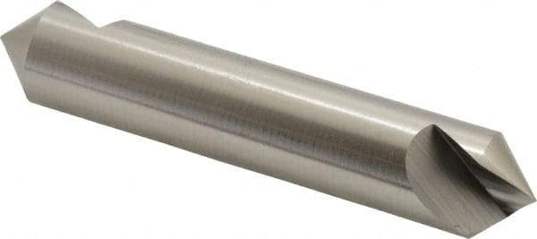 Hertel - 3/4" Head Diam, 3/4" Shank Diam, 1 Flute 90° High Speed Steel Countersink - 3-1/2" OAL, Straight Shank - Makers Industrial Supply