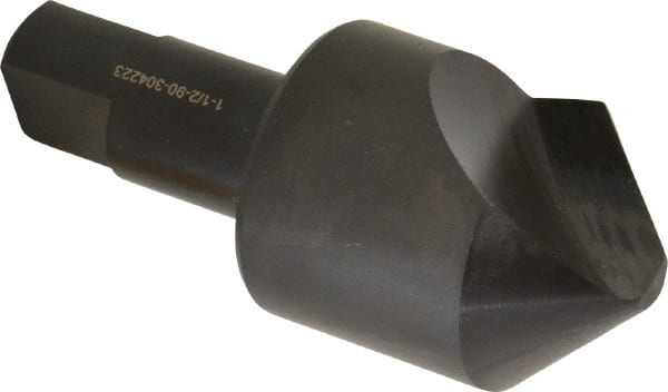 Hertel - 1-1/2" Head Diam, 3/4" Shank Diam, 1 Flute 90° High Speed Steel Countersink - Makers Industrial Supply