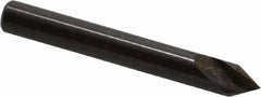 Hertel - 3/16" Head Diam, 3/16" Shank Diam, 1 Flute 60° High Speed Steel Countersink - 1-1/2" OAL, Straight Shank - Makers Industrial Supply