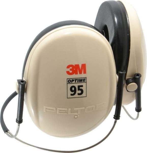 3M - Behind the Neck Beige Foam Cushion Earmuffs - 21 NRR Rating - Makers Industrial Supply