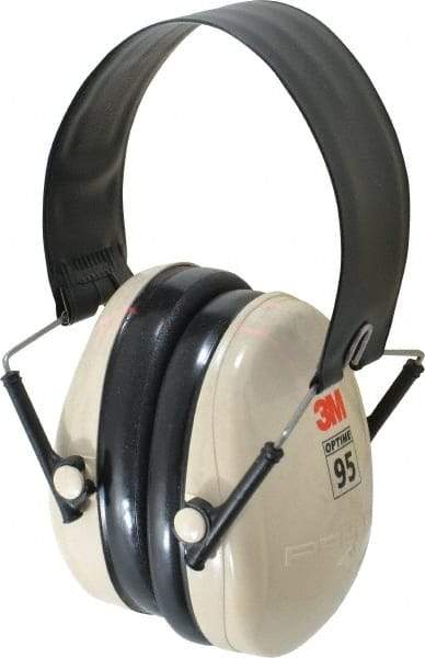 3M - Over the Head Beige Foam Cushion Earmuffs - 21 NRR Rating - Makers Industrial Supply