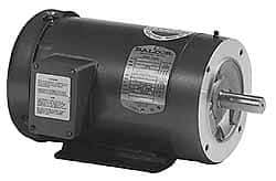 Baldor - 1/3 Max hp, 3,450 Max RPM, Electric AC DC Motor - 208, 230, 460 V Input, Three Phase, 56C Frame - Makers Industrial Supply