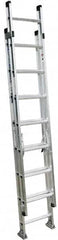 Werner - 28' High, Type I Rating, Aluminum Extension Ladder - 250 Lb Capacity, 25' Working Length - Makers Industrial Supply