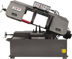 Jet - 13 x 21" Max Capacity, Semi-Automatic Variable Speed Pulley Horizontal Bandsaw - 80 to 260 SFPM Blade Speed, 230/460 Volts, 45°, 3 hp, 3 Phase - Makers Industrial Supply