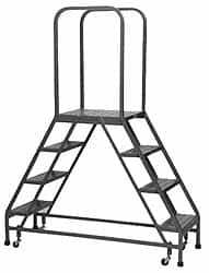 PW Platforms - 5 Step Platform - 800 Lb Capacity, 50" Platform Height, 20" Base Width x 68" Base Depth - Makers Industrial Supply