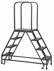 PW Platforms - 5 Step Platform - 800 Lb Capacity, 50" Platform Height, 20" Base Width x 68" Base Depth - Makers Industrial Supply