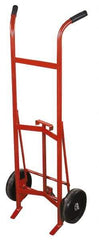 Made in USA - 30 & 55 Gal Drum Hand Truck - 25-1/2" Wide x 59" High, 2 Wheels - Makers Industrial Supply