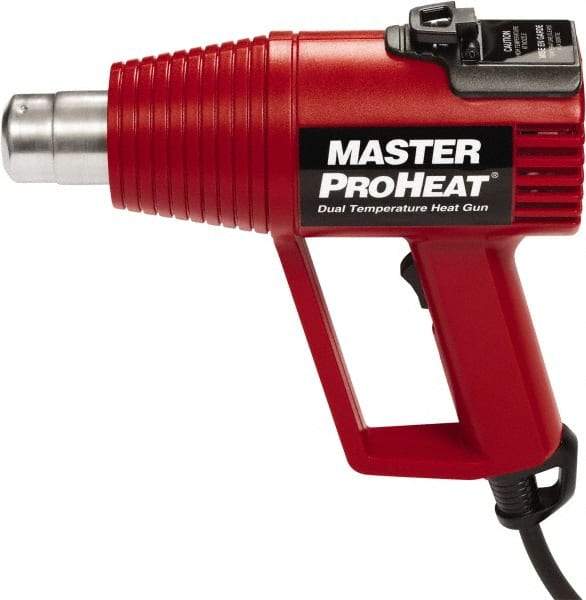 Master Appliance - 500 to 1,000°F Heat Setting, 16 CFM Air Flow, Heat Gun - 120 Volts, 11 Amps, 1,300 Watts, 6' Cord Length - Makers Industrial Supply