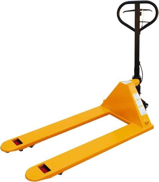 Vestil - 5,500 Lb Capacity, 7-3/4" Lift Economy Pallet Truck - 2-7/8" Min Lift Height, 48" Fork Length x 27" Fork Width, 27" Overall Width - Makers Industrial Supply