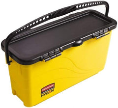 Rubbermaid - Plastic Bucket - 23.88" Long x 13.63" High x 9-1/2" Wide, Yellow - Makers Industrial Supply