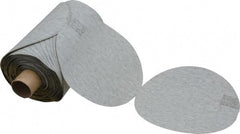 3M - 5" Diam, 320 Grit Silicon Carbide Adhesive PSA Disc - Extra Fine Grade, Gray, A Weighted Backing, Flexible, Use with Random Orbital Sanders - Makers Industrial Supply