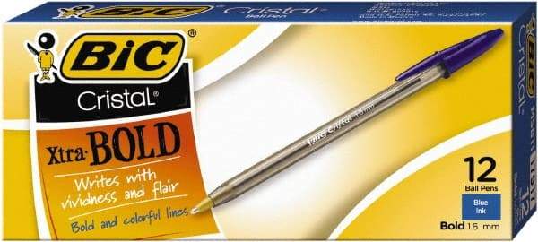 Bic - Conical Ball Point Pen - Blue - Makers Industrial Supply