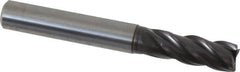 Guhring - 8mm, 19mm LOC, 8mm Shank Diam, 63mm OAL, 4 Flute, Solid Carbide Square End Mill - Single End, FIREX Finish, Spiral Flute, 35/38° Helix, Centercutting, Right Hand Cut, Right Hand Flute, Series 3736 - Makers Industrial Supply