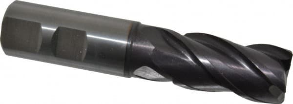 Guhring - 25mm, 45mm LOC, 25mm Shank Diam, 121mm OAL, 4 Flute, Solid Carbide Square End Mill - Makers Industrial Supply