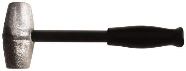 American Hammer - 4 Lb Head 1-1/2" Face Lead Alloy Hammer - 10" OAL, Steel Handle with Grip - Makers Industrial Supply