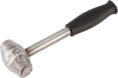 American Hammer - 3 Lb Head 1-1/4" Face Lead Alloy Hammer - 10" OAL, Steel Handle with Grip - Makers Industrial Supply