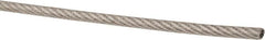 Value Collection - 1/16" x 3/64" Diam, Aircraft Cable - 480 Lb Breaking Strength, 7 x 7 Strand Core, Vinyl Coating - Makers Industrial Supply