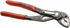 Knipex - 6" OAL, 1-1/4" Max Capacity, 0.7" Jaw Length, 11 Position Adjustable Tongue & Groove Pliers - Self-Gripping V-Jaws, Standard Head, Nonslip Plastic Handles - Makers Industrial Supply