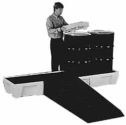 Enpac - 31" Wide x 12-3/4" High, Spill Containment Ramp - Makers Industrial Supply