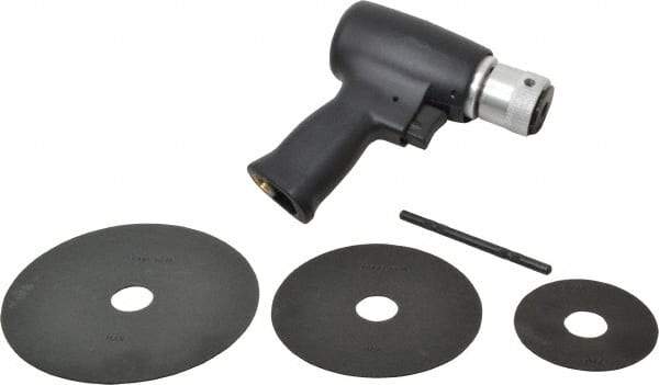 Florida Pneumatic - 3 to 5-1/2" Disc, 20,000 RPM, Pneumatic Handheld Disc Sander - 4 CFM, 1/4 NPT Inlet, 0.33 hp, 90 psi - Makers Industrial Supply