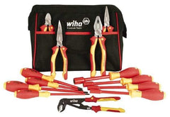 Wiha - 13 Piece Insulated Hand Tool Set - Comes in Canvas Bag - Makers Industrial Supply