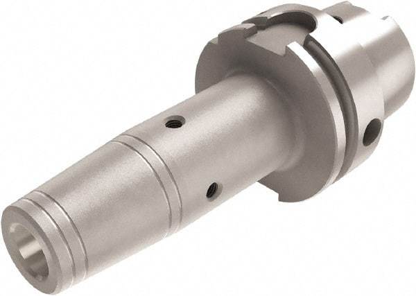 Seco - 1/2" Hole Diam, HSK100A Taper Shank Shrink Fit Tool Holder & Adapter - 8.267" Projection, 0.944" Nose Diam, 1.417" Clamping Depth, 38,000 RPM, Through Coolant - Exact Industrial Supply