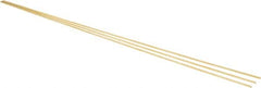 Made in USA - 1/16 Inch Diameter x 12 Inch Long, Brass Round Rod - Alloy 260 - Makers Industrial Supply