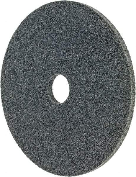 Standard Abrasives - 6" Diam, 1/4" Face Width, 1" Center Hole, Fine Grade, Silicon Carbide Deburring Wheel - Unitized, Soft/Medium Grade - Makers Industrial Supply