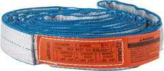 Lift-All - 8' Long x 2" Wide, 12,400 Lb Vertical Capacity, 2 Ply, Nylon Web Sling - 9,900 Lb Choker Capacity - Makers Industrial Supply