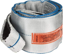 Lift-All - 6' Long x 6" Wide, 16,300 Lb Vertical Capacity, 2 Ply, Polyester Web Sling - 13,000 Lb Choker Capacity - Makers Industrial Supply