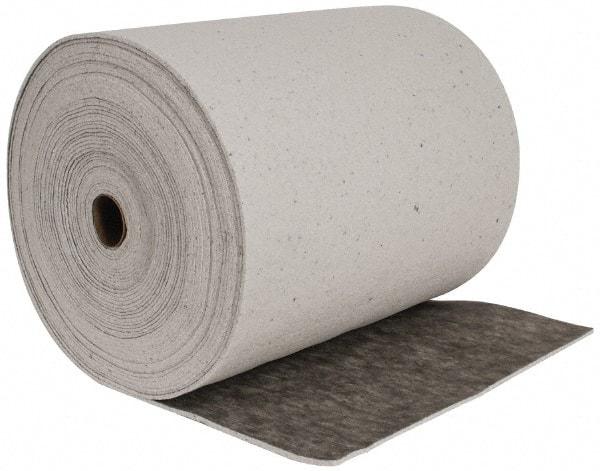 Brady SPC Sorbents - 53 Gal Capacity per Package, Universal Roll - 150' Long x 28-1/2" Wide, Gray, Cellulose - Makers Industrial Supply