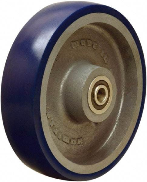 Hamilton - 10 Inch Diameter x 2-1/2 Inch Wide, Polyurethane on Cast Iron Caster Wheel - 2,000 Lb. Capacity, 3-1/4 Inch Hub Length, 1 Inch Axle Diameter, Tapered Roller Bearing - Makers Industrial Supply